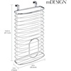 image:imagemDesign OverTheCabinet Plastic Bag Storage and Grocery Bag Holder Kitchen Storage  BronzeChrome