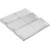 image:imagemDesign Plastic AdjustableExpandable Vitamin Rack Drawer Organizer Tray Insert for Bathroom Vanity Drawers  3 Slanted Storage Shelves  Supplements Medication  Light Gray