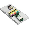 image:imagemDesign Plastic AdjustableExpandable Vitamin Rack Drawer Organizer Tray Insert for Bathroom Vanity Drawers  3 Slanted Storage Shelves  Supplements Medication  Light Gray