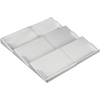 image:imagemDesign Plastic AdjustableExpandable Vitamin Rack Drawer Organizer Tray Insert for Bathroom Vanity Drawers  3 Slanted Storage Shelves  Supplements Medication  Light Gray