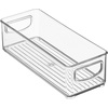 image:imagemDesign Plastic Bathroom Storage Container Bins w Handles  Closet Cabinet Vanity Cupboard Shelf Organization Hair Tools Accessory Organizer  Ligne Collection Clear 10x6x5 Pack of 410 x 4 x 3 Pack of 1