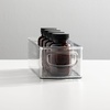 image:imagemDesign Plastic Bathroom Storage Container Bins w Handles  Closet Cabinet Vanity Cupboard Shelf Organization Hair Tools Accessory Organizer  Ligne Collection Clear 10x6x5 Pack of 410 x 4 x 3 Pack of 1