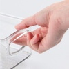 image:imagemDesign Plastic Bathroom Storage Container Bins w Handles  Closet Cabinet Vanity Cupboard Shelf Organization Hair Tools Accessory Organizer  Ligne Collection Clear 10x6x5 Pack of 410 x 4 x 3 Pack of 1