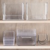 image:imagemDesign Plastic Beauty Organizer Bin for Bathroom Drawers Vanity or Countertops Storage for Makeup Brushes Palettes Blush Concealers or Hair Ties Lumiere Collection 3 Pack Clear