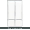 image:imagemDesign Plastic Divided Makeup Organizer Holder Tray for Bathroom Drawer Vanity Countertop Storage  Cosmetic Organization Holds Palettes Brushes Accessories  Lumiere Collection  Clear8 x 16 x 2 Pack of 1