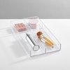 image:imagemDesign Plastic Divided Makeup Organizer Holder Tray for Bathroom Drawer Vanity Countertop Storage  Cosmetic Organization Holds Palettes Brushes Accessories  Lumiere Collection  Clear8 x 16 x 2 Pack of 1