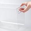 image:imagemDesign Plastic Food Storage Container Bin with Handles  for Kitchen Pantry Cabinet FridgeFreezer  Narrow for Snacks Produce Vegetables Pasta  BPA Free Food Safe  4 Pack Clear12 x 6 x 8 Pack of 4