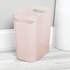 image:imagemDesign Plastic Slim Large 25 Gallon Trash Can Wastebasket Classic Garbage Container Recycle Bin for Bathroom Bedroom Kitchen Home Office Outdoor Waste Recycling  Aura Collection  Light GrayLight Pink