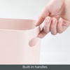 image:imagemDesign Plastic Slim Large 25 Gallon Trash Can Wastebasket Classic Garbage Container Recycle Bin for Bathroom Bedroom Kitchen Home Office Outdoor Waste Recycling  Aura Collection  Light GrayLight Pink