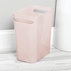 image:imagemDesign Plastic Slim Large 25 Gallon Trash Can Wastebasket Classic Garbage Container Recycle Bin for Bathroom Bedroom Kitchen Home Office Outdoor Waste Recycling  Aura Collection  Light GrayLight Pink