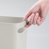 image:imagemDesign Plastic Slim Large 25 Gallon Trash Can Wastebasket Classic Garbage Container Recycle Bin for Bathroom Bedroom Kitchen Home Office Outdoor Waste Recycling  Aura Collection  Light GrayLight Grey