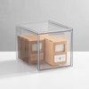 image:imagemDesign Plastic Stackable Organizer with 3 Drawers  PullOut Drawer Storage Bin for Bathroom SinkCabinet Organization  Perfect for Makeup Small Towels and More  Lumiere Collection 2 Pack Clear8x 6 x 4 Pack of 2