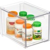 image:imagemDesign Plastic Stackable Organizer with 3 Drawers  PullOut Drawer Storage Bin for Bathroom SinkCabinet Organization  Perfect for Makeup Small Towels and More  Lumiere Collection 2 Pack Clear8x 6 x 4 Pack of 2