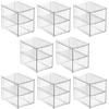 image:imagemDesign Plastic Stackable Organizer with 3 Drawers  PullOut Drawer Storage Bin for Bathroom SinkCabinet Organization  Perfect for Makeup Small Towels and More  Lumiere Collection 2 Pack Clear8 x 6 x 7 Pack of 8
