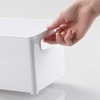 image:imagemDesign Plastic Storage Organizer Wide Container Bin with Handles for Bathroom Home Organization  Holds Vitamins Supplements Makeup Styling Tools  Ligne Collection  8 Pack  White