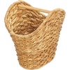 image:imagemDesign Rustic Farmhouse Water Hyacinth Toilet Paper HolderDispenser Basket with Dowel Rod  Storage Organizer for Master or Guest Bathroom Organization  Holds 5 Rolls of Toilet Paper  NaturalTan