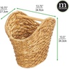 image:imagemDesign Rustic Farmhouse Water Hyacinth Toilet Paper HolderDispenser Basket with Dowel Rod  Storage Organizer for Master or Guest Bathroom Organization  Holds 5 Rolls of Toilet Paper  NaturalTan