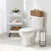 image:imagemDesign Small Natural Woven Seagrass Bathroom Toliet Roll Holder Storage Organizer Basket Bin Use on Bathroom Countertop Toilet Tank Top  Holds 3 Rolls of Toilet Paper  NaturalTan