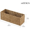 image:imagemDesign Small Natural Woven Seagrass Bathroom Toliet Roll Holder Storage Organizer Basket Bin Use on Bathroom Countertop Toilet Tank Top  Holds 3 Rolls of Toilet Paper  NaturalTan