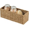 image:imagemDesign Small Natural Woven Seagrass Bathroom Toliet Roll Holder Storage Organizer Basket Bin Use on Bathroom Countertop Toilet Tank Top  Holds 3 Rolls of Toilet Paper  NaturalTan