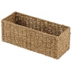 image:imagemDesign Small Natural Woven Seagrass Bathroom Toliet Roll Holder Storage Organizer Basket Bin Use on Bathroom Countertop Toilet Tank Top  Holds 3 Rolls of Toilet Paper  NaturalTan