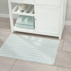 image:imagemDesign Soft 100 Cotton HotelStyle Rectangular Spa Mat Rug Plush Water Absorbent  Ribbed Design  for Bathroom Vanity BathtubShower Machine Washable  34 x 21  2 Pack  Water Blue