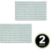 image:imagemDesign Soft 100 Cotton HotelStyle Rectangular Spa Mat Rug Plush Water Absorbent  Ribbed Design  for Bathroom Vanity BathtubShower Machine Washable  34 x 21  2 Pack  Water Blue