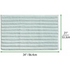 image:imagemDesign Soft 100 Cotton HotelStyle Rectangular Spa Mat Rug Plush Water Absorbent  Ribbed Design  for Bathroom Vanity BathtubShower Machine Washable  34 x 21  2 Pack  Water Blue