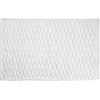 image:imagemDesign Soft 100 Cotton Luxury HotelStyle Rectangular Spa Mat Rug Water Absorbent Diamond Design  for Bathroom Vanity BathtubShower Machine Washable  34 x 21  2 Pack  White
