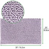 image:imagemDesign Soft Microfiber NonSlip Polyester NonSlip Rectangular Spa Mat Plush Water Absorbent Accent Rugs for Bathroom Vanity Machine Washable  30 x 20  Sets of 2 LavenderPurple