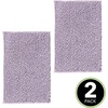 image:imagemDesign Soft Microfiber NonSlip Polyester NonSlip Rectangular Spa Mat Plush Water Absorbent Accent Rugs for Bathroom Vanity Machine Washable  30 x 20  Sets of 2 LavenderPurple