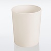 image:imagemDesign Stainless Steel Round Metal Trash Can Small 28 Gallon Wastebasket Garbage Basket Bin for Bathroom Bedroom Kitchen or Home Office Holds Waste and Recycle Mirri Collection BrushedCream