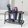 image:imagemDesign Steel Bathroom Countertop Hair Tool Storage Organizer Accessory Basket Tray Vanity Table Holder for Hair Dryer Straightener Curling Iron Styling Products Hyde Collection  Matte WhiteMatte Black