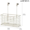 image:imagemDesign Steel Over CabinetDoor Hair Dryer Holder Storage Hair Styling Tool Organizer Basket for Bathroom  Blow Dryer Flat Iron Curling Wand Straightener Linelle Collection  SatinSatin