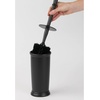 image:imagemDesign Toilet Bowl Brush and Holder  Covered Bathroom Brush  Standing Scrubber in Modern Holder  Compact Space Saving Deep Cleaning  WhiteBlack