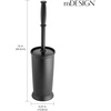 image:imagemDesign Toilet Bowl Brush and Holder  Covered Bathroom Brush  Standing Scrubber in Modern Holder  Compact Space Saving Deep Cleaning  WhiteBlack