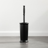 image:imagemDesign Toilet Bowl Brush and Holder  Covered Bathroom Brush  Standing Scrubber in Modern Holder  Compact Space Saving Deep Cleaning  WhiteBlack