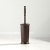 image:imagemDesign Toilet Bowl Brush and Holder  Covered Bathroom Brush  Standing Scrubber in Modern Holder  Compact Space Saving Deep Cleaning  WhiteEspresso