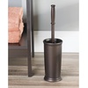 image:imagemDesign Toilet Bowl Brush and Holder  Covered Bathroom Brush  Standing Scrubber in Modern Holder  Compact Space Saving Deep Cleaning  WhiteEspresso