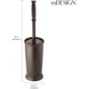 image:imagemDesign Toilet Bowl Brush and Holder  Covered Bathroom Brush  Standing Scrubber in Modern Holder  Compact Space Saving Deep Cleaning  WhiteEspresso
