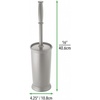 image:imagemDesign Toilet Bowl Brush and Holder  Covered Bathroom Brush  Standing Scrubber in Modern Holder  Compact Space Saving Deep Cleaning  WhiteGray