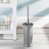 image:imagemDesign Toilet Bowl Brush and Holder  Covered Bathroom Brush  Standing Scrubber in Modern Holder  Compact Space Saving Deep Cleaning  WhiteGray
