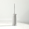 image:imagemDesign Toilet Bowl Brush and Holder  Covered Bathroom Brush  Standing Scrubber in Modern Holder  Compact Space Saving Deep Cleaning  WhiteLight Gray