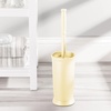 image:imagemDesign Toilet Bowl Brush and Holder  Covered Bathroom Brush  Standing Scrubber in Modern Holder  Compact Space Saving Deep Cleaning  WhiteLight Yellow