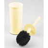image:imagemDesign Toilet Bowl Brush and Holder  Covered Bathroom Brush  Standing Scrubber in Modern Holder  Compact Space Saving Deep Cleaning  WhiteLight Yellow