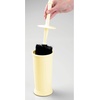 image:imagemDesign Toilet Bowl Brush and Holder  Covered Bathroom Brush  Standing Scrubber in Modern Holder  Compact Space Saving Deep Cleaning  WhiteLight Yellow