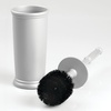 image:imagemDesign Toilet Bowl Brush and Holder  Covered Bathroom Brush  Standing Scrubber in Modern Holder  Compact Space Saving Deep Cleaning  WhiteSilver
