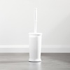 image:imagemDesign Toilet Bowl Brush and Holder  Covered Bathroom Brush  Standing Scrubber in Modern Holder  Compact Space Saving Deep Cleaning  WhiteWhite