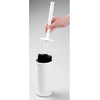 image:imagemDesign Toilet Bowl Brush and Holder  Covered Bathroom Brush  Standing Scrubber in Modern Holder  Compact Space Saving Deep Cleaning  WhiteWhite