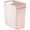 image:imagemDesign Plastic Slim Large 25 Gallon Trash Can Wastebasket Classic Garbage Container Recycle Bin for Bathroom Bedroom Kitchen Home Office Outdoor Waste Recycling  Aura Collection  Light GrayLight Pink